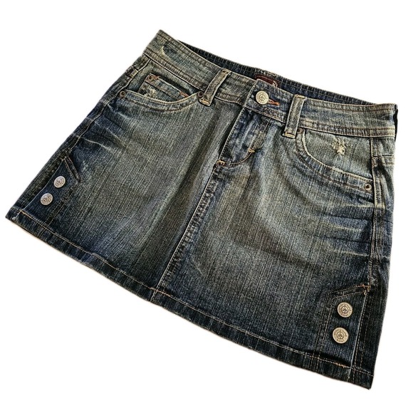 Underground Soul Denim Jean Skirt Size 0  Stretch - Picture 1 of 9